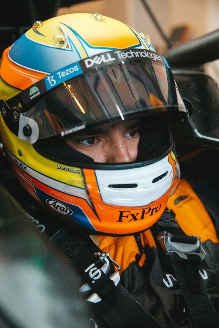 Alex Palou, McLaren probando en Hungaroring