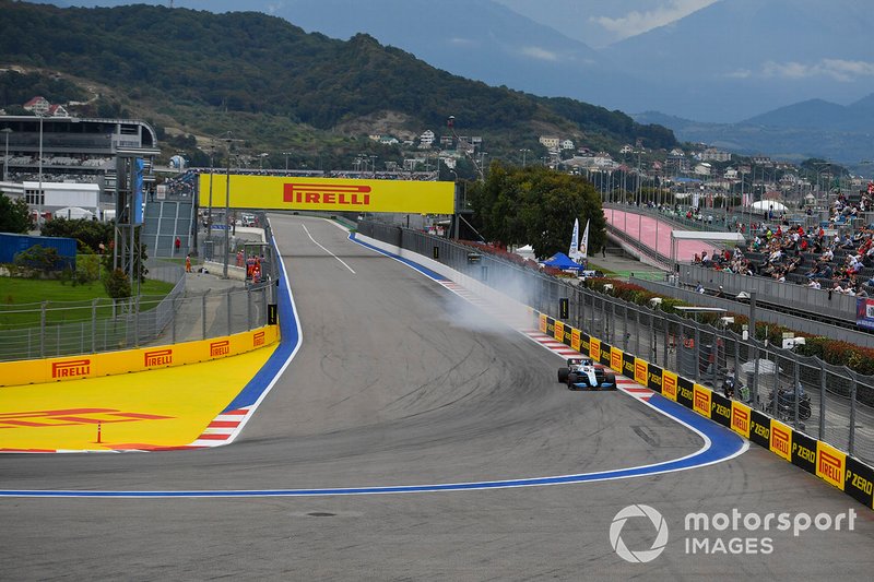 George Russell, Williams Racing FW42, va largo