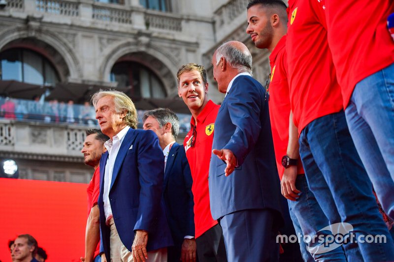 Luca di Montezemolo and Sebastian Vettel, Ferrari