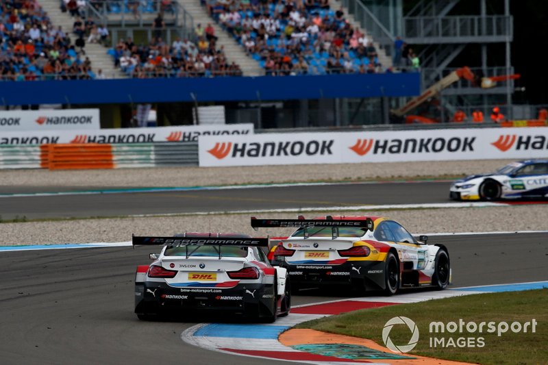 Timo Glock, BMW Team RMG, BMW M4 DTM, Sheldon van der Linde, BMW Team RBM, BMW M4 DTM