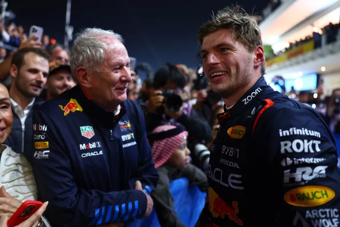 Red Bull Racing Team Consultant Dr Helmut Marko, Max Verstappen, Red Bull Racing RB20