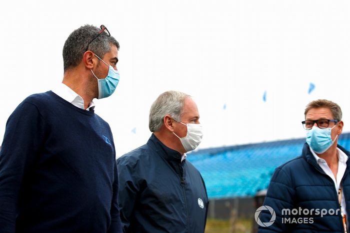 Michael Masi, director de carrera, y Bernd Maylander, Safety Car