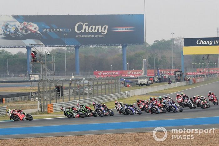 Alvaro Bautista, Aruba.it Racing-Ducati Team leads start