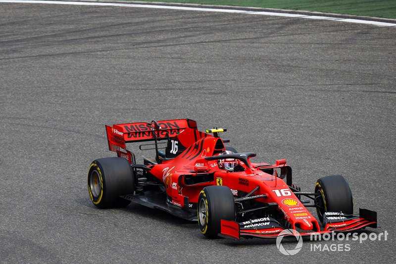 Charles Leclerc - volta 12 - após a troca de posições