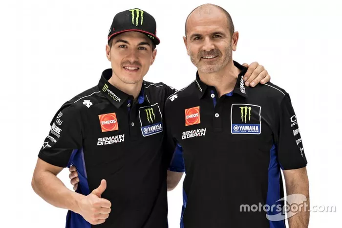 Maverick Vinales, Yamaha Factory Racing, Maio Meregalli, team manager Yamaha Factory Racing