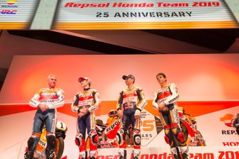 Mick Doohan, Alex Criville, Marc Márquez et Jorge Lorenzo, Repsol Honda Team