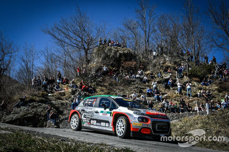 Luca Rossetti, Eleonora Mori, Citroen C3 R5 #7, FPF Sport