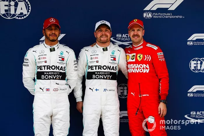 Valtteri Bottas, Mercedes AMG F1, Lewis Hamilton, Mercedes AMG F1, Sebastian Vettel, Ferrari