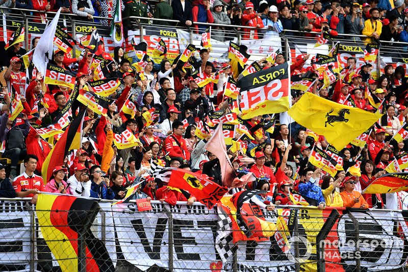 Fans Sebastian Vettel, Ferrari