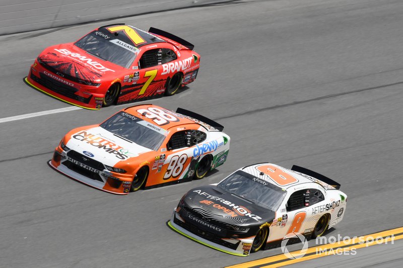 Josh Bilicki, RSS Racing, Chevrolet Camaro RSS Racing DR Squatch Soad, Chase Elliott, JR Motorsports, Chevrolet Camaro Aftershokz, Justin Allgaier, JR Motorsports, Chevrolet Camaro BRANDT Professional Agriculture
