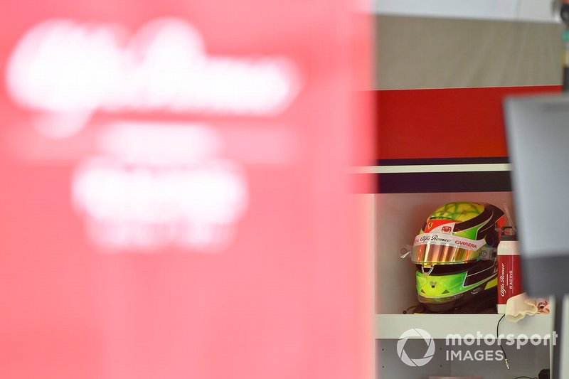 Il casco di Mick Schumacher, Alfa Romeo Racing