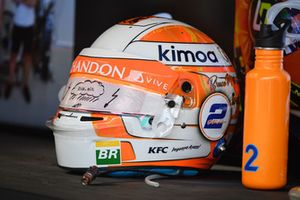 The helmet of Lando Norris, McLaren