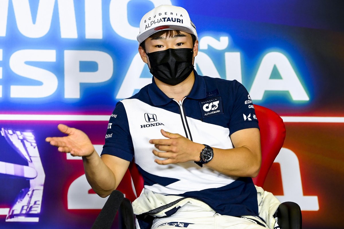 Yuki Tsunoda, AlphaTauri en la conferencia de prensa