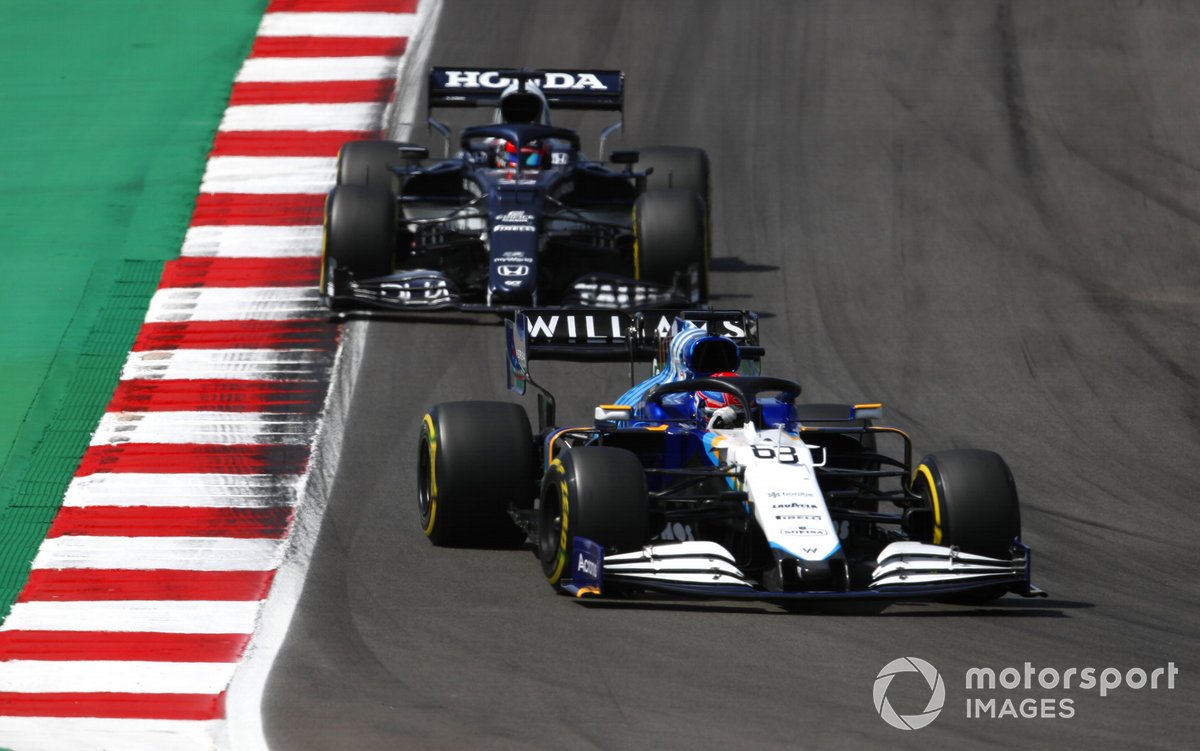George Russell, Williams FW43B, Yuki Tsunoda, AlphaTauri AT02