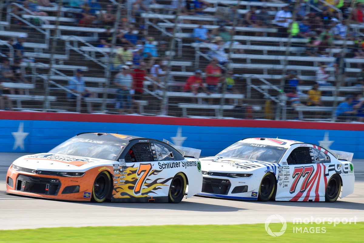 Corey LaJoie, Spire Motorsports, Chevrolet Camaro Schluter Systems, Justin Haley, Spire Motorsports, Chevrolet Camaro Fraternal Order of Eagles