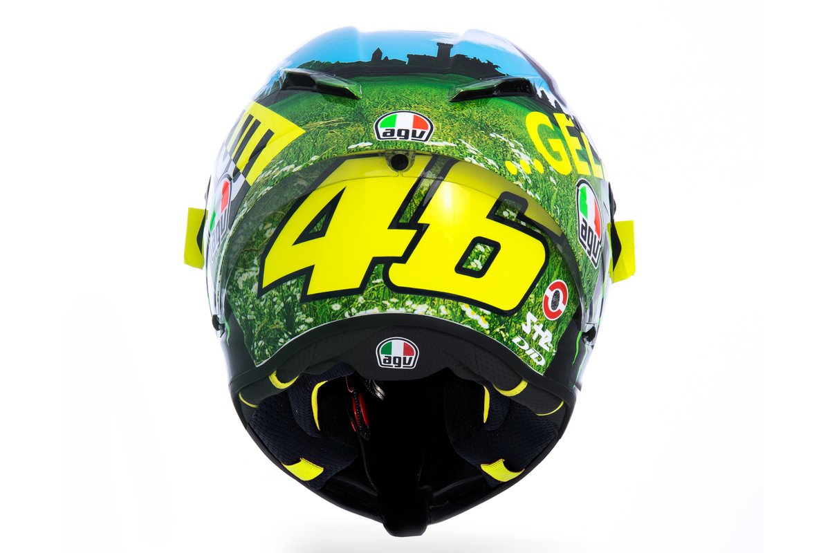 Helm van Valentino Rossi, Petronas Yamaha SRT