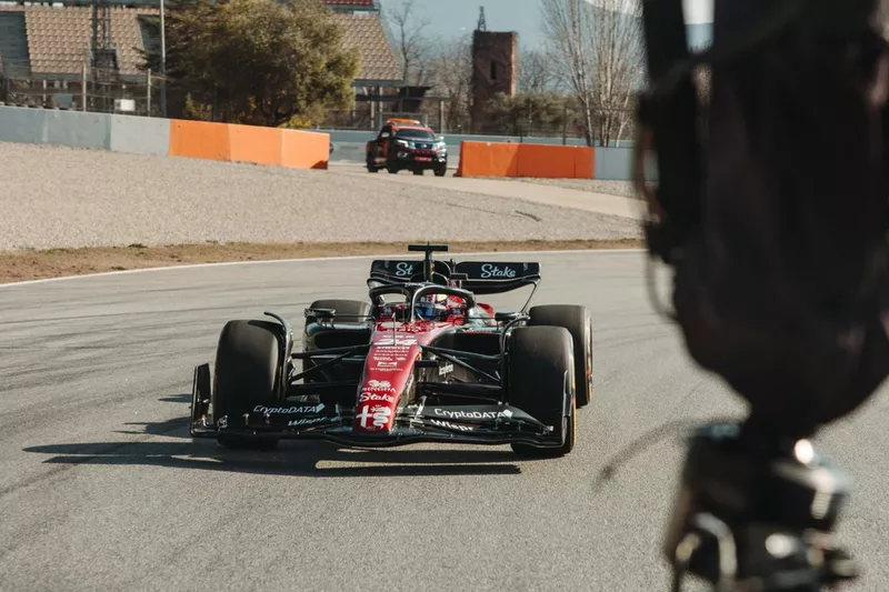 Shakedown de l'Alfa Romeo C43 à Barcelone