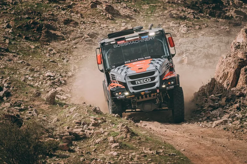 Janus van Kasteren, Darek Rodewald en Marcel Snijders (Iveco)