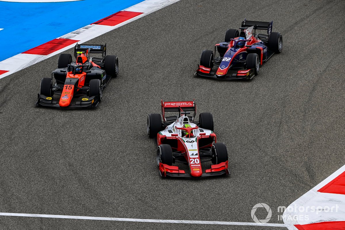 Mick Schumacher, Prema Racing, Felipe Drugovich, MP Motorsport y Roy Nissany, Trident
