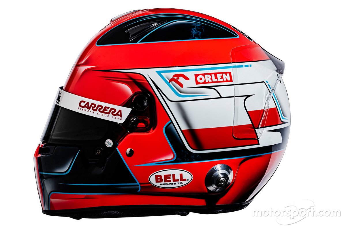 Il casco di Robert Kubica, Alfa Romeo Racing