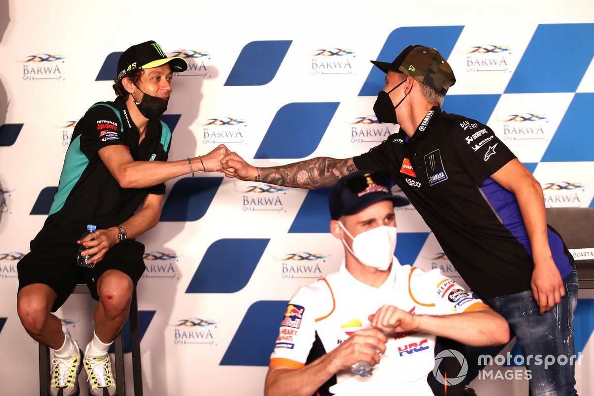 Valentino Rossi, Petronas Yamaha SRT, Fabio Quartararo, Yamaha Factory Racing