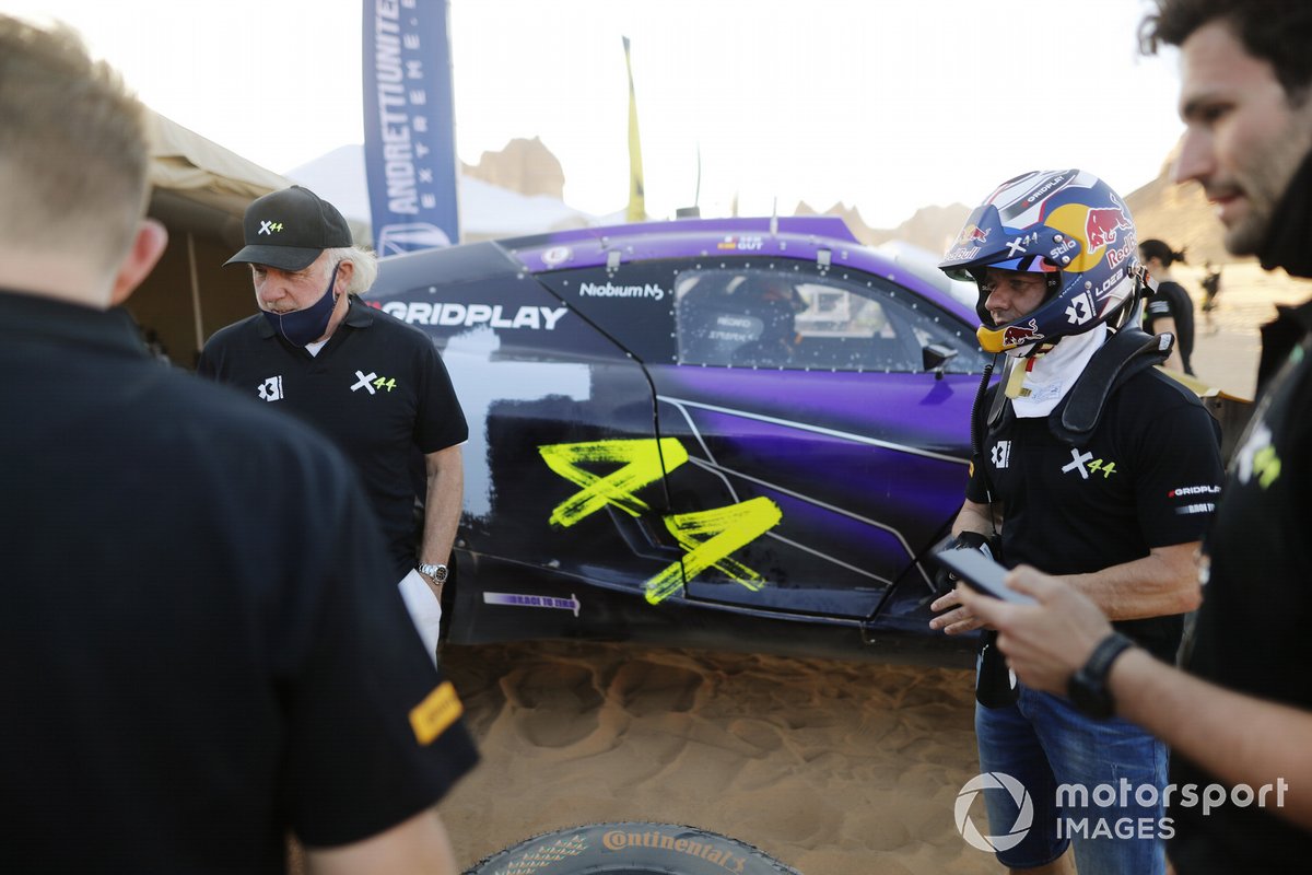 David Richards, Presidente de Prodrive / Presidente de Motorsport UK, y Sebastien Loeb, X44