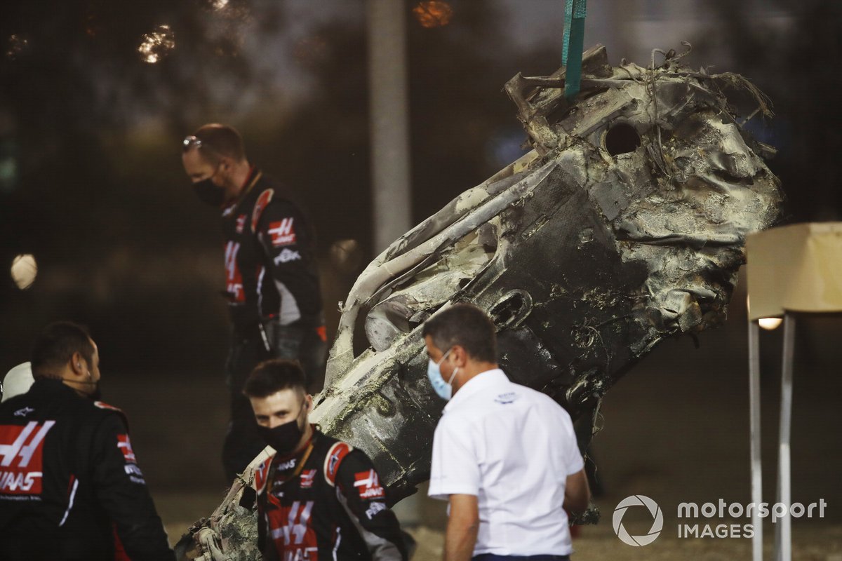 مايكل ماسي، مدير السباق في موقع الحادث القويّ الذي تعرّض له رومان غروجان، هاس