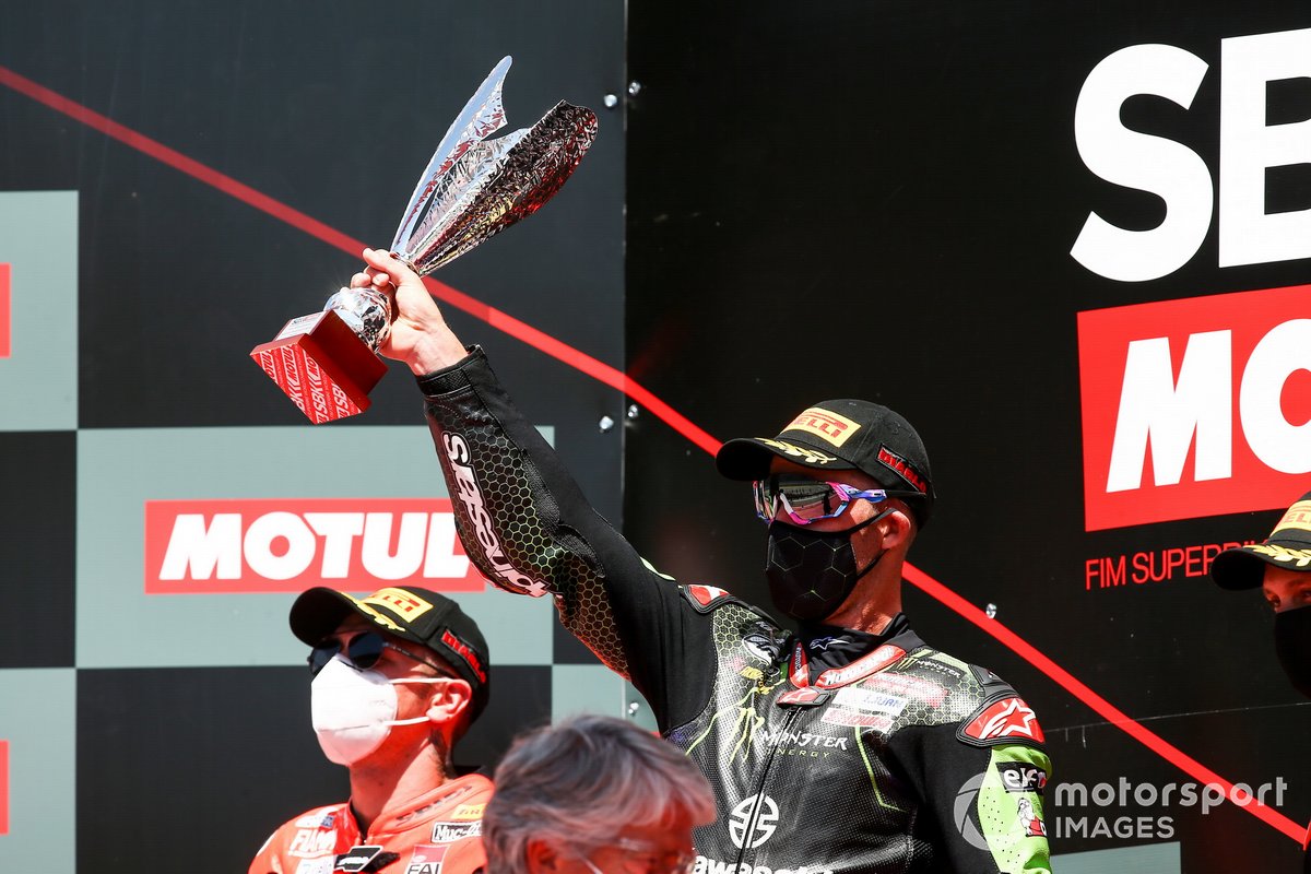 1. Jonathan Rea, Kawasaki Racing Team, 2. Scott Redding, Aruba.it Racing Ducati