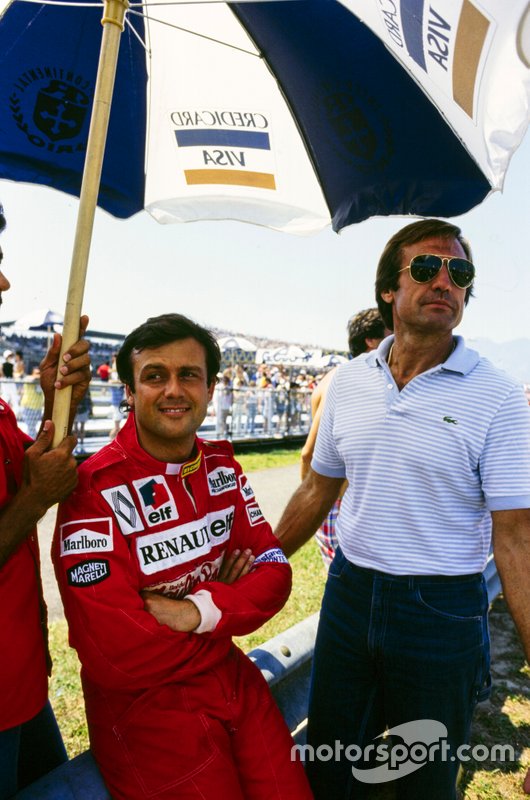 Patrick Tambay with Carlos Reutemann