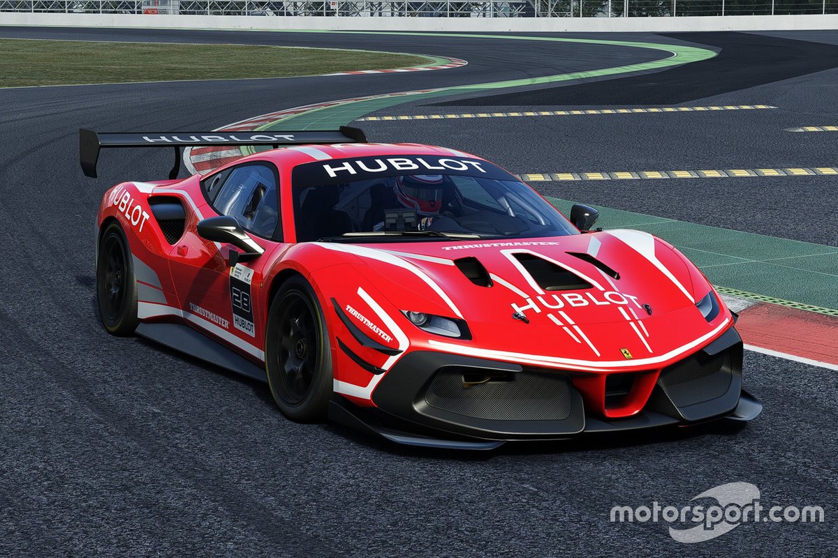 Ferrari 488 Challenge Evo в виртуальных гонках