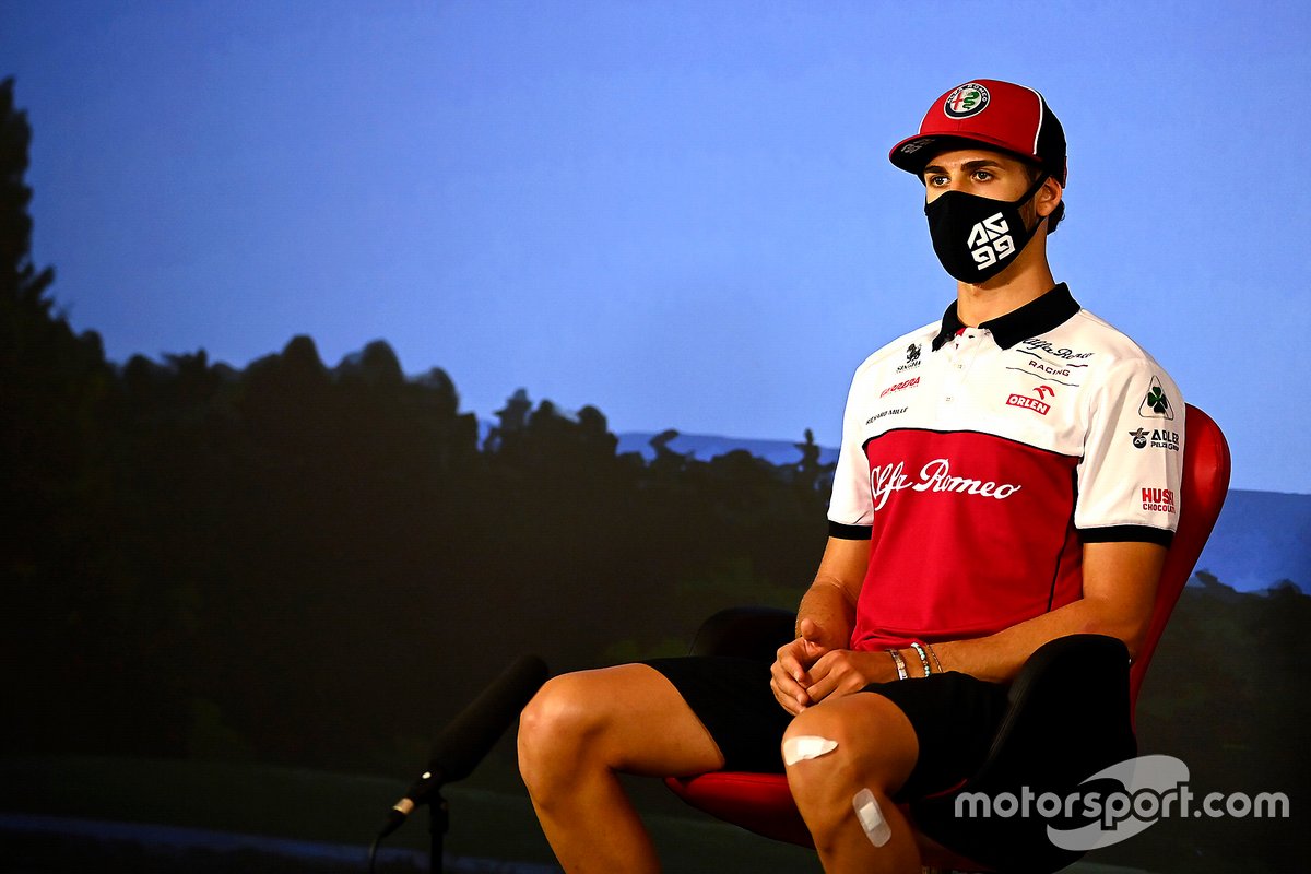 Antonio Giovinazzi, Alfa Romeo in the press conference