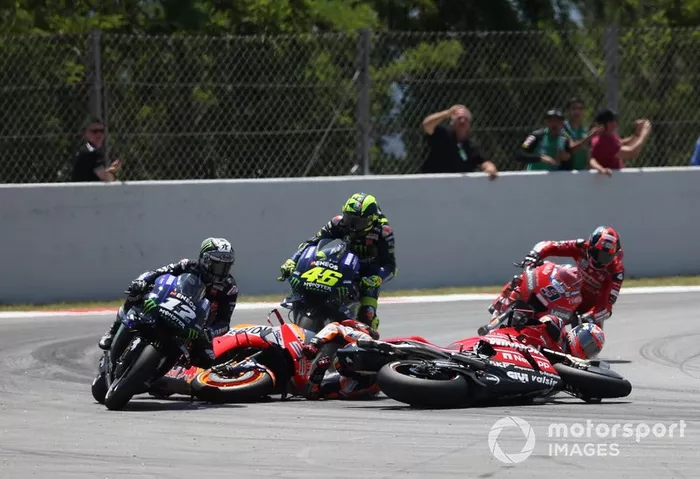 Acidente envolvendo Lorenzo, Dovizioso, Viñales e Rossi