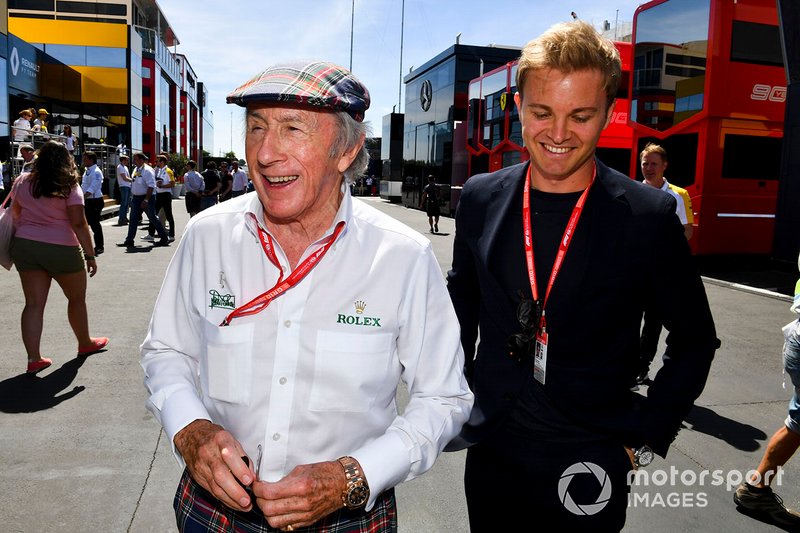 Sir Jackie Stewart que completou 80 anos no dia 11 de junho e Nico Rosberg