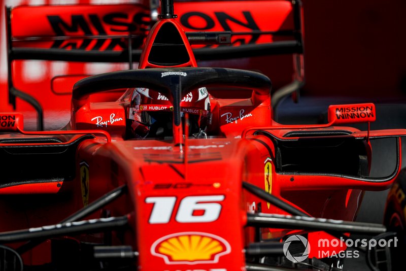 e na estratégia, com Charles Leclerc