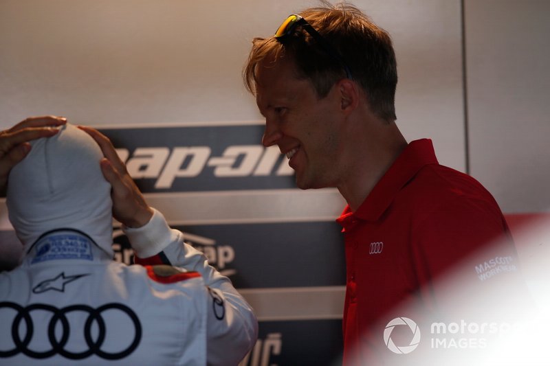 Mattias Ekström with Andrea Dovizioso, Audi Sport Team WRT