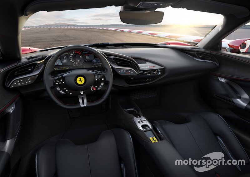 Ferrari SF90 Stradale, dettaglio dell'abitacolo