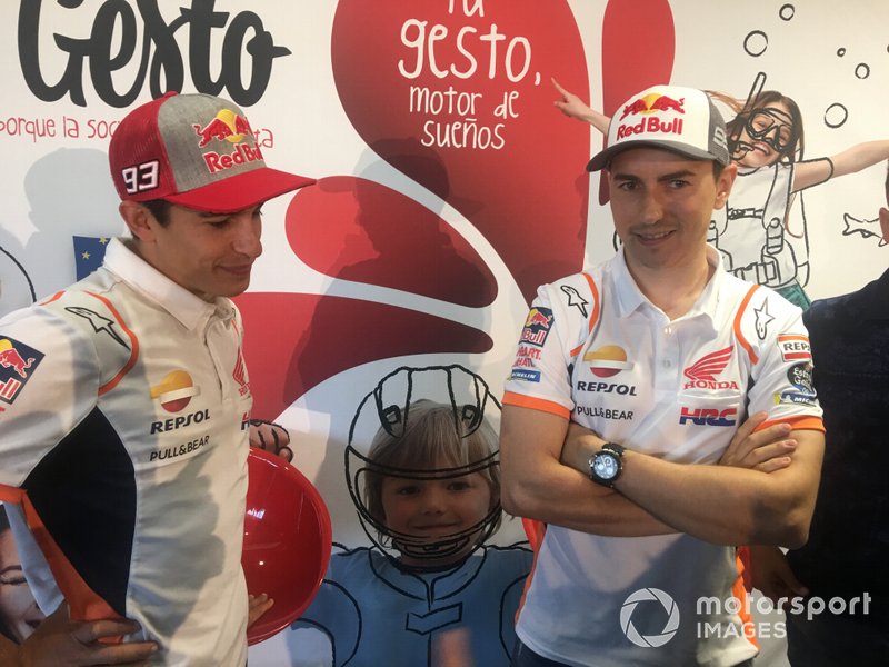 Marc Márquez and Jorge Lorenzo, Honda HRC, event previous Catalan GP