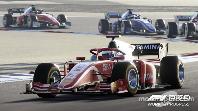 Imagen de la FIA F2 en el videojuego 'F1 2019'