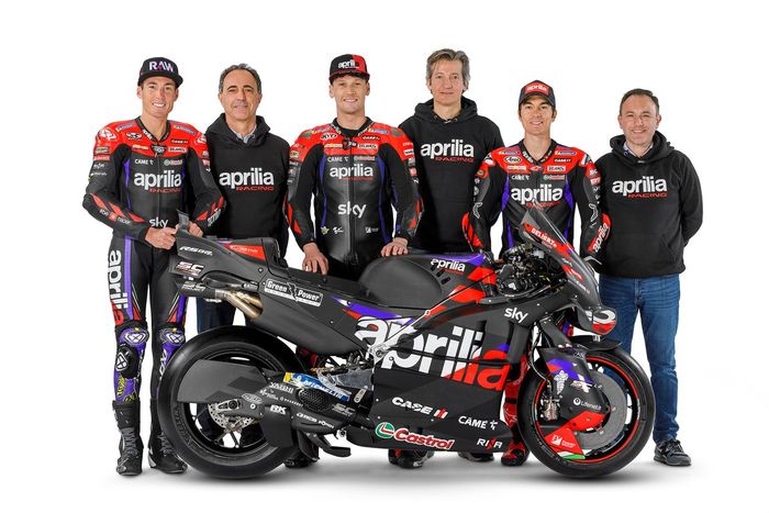 Lorenzo Savadori, Aleix Espargaró, Maverick Viñales, Aprilia Racing