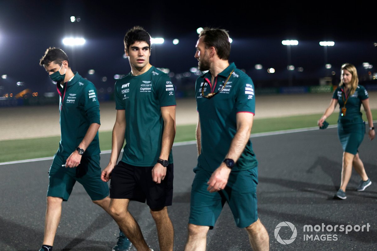 Lance Stroll, Aston Martin recorre la pista