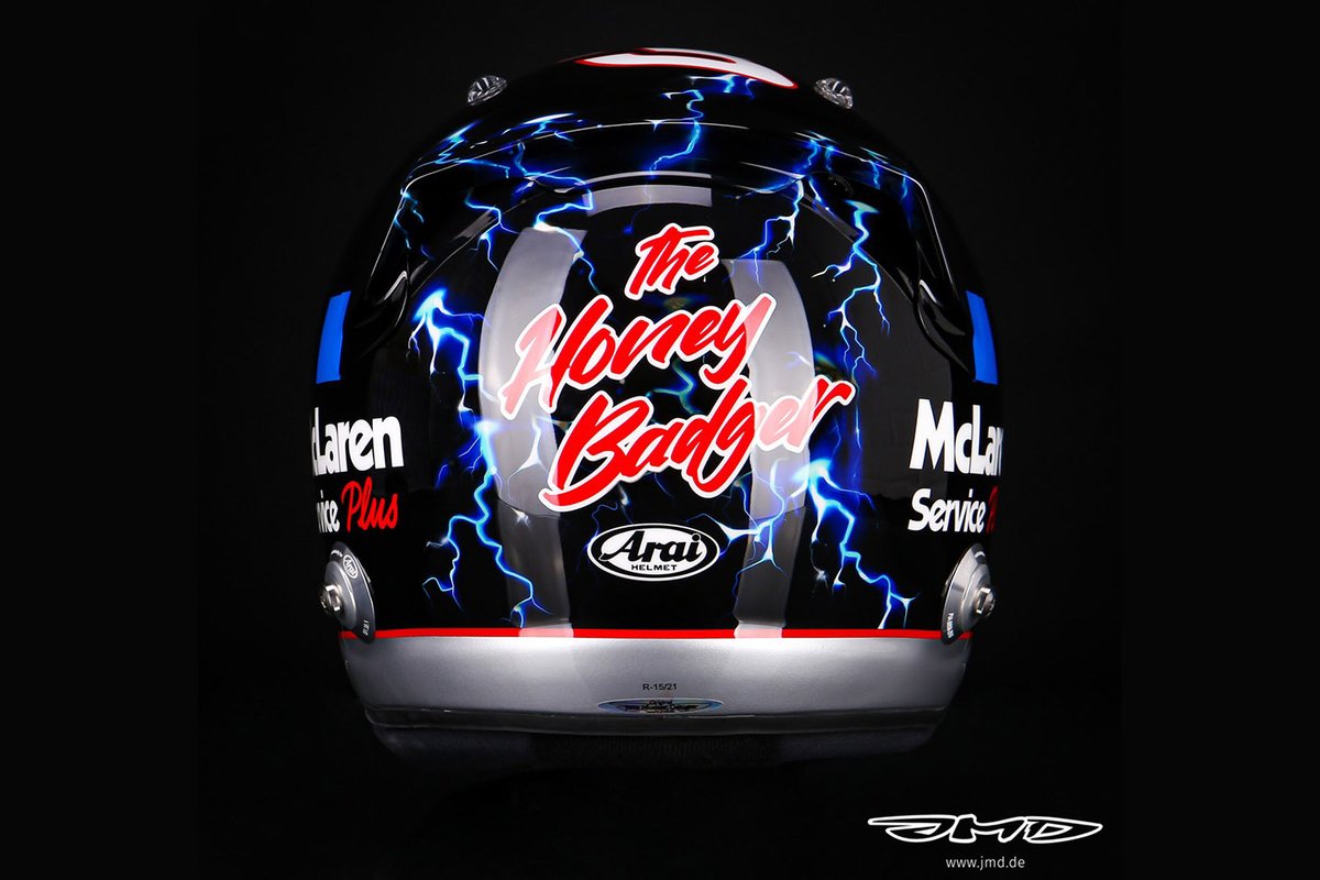 Casque de Daniel Ricciardo, McLaren