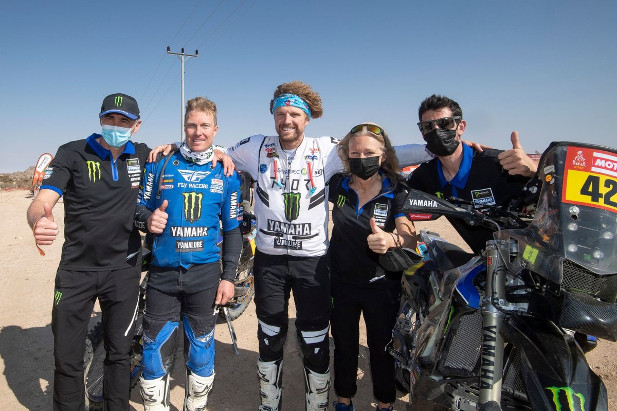 #29 Monster Energy Yamaha Rally Team: Andrew Short, #42 Monster Energy Yamaha Rally Team: Adrien Van Beveren