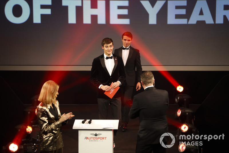 George Russell, ve McLaren F1 driver Lando Norris