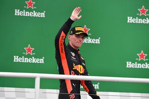 Max Verstappen, Red Bull Racing op het podium