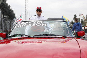 Marcus Ericsson, Sauber lors de la parade des pilotes