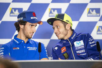 Valentino Rossi, Yamaha Factory Racing, Alex Rins, Team Suzuki MotoGP