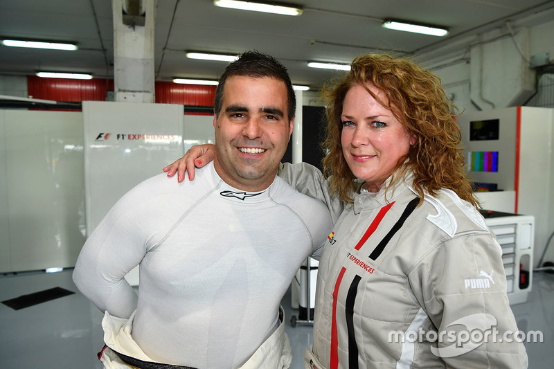 Zsolt Baumgartner, F1 Experiences 2-Seater driver and F1 Experiences 2-Seater passenger Belinda Whiteside