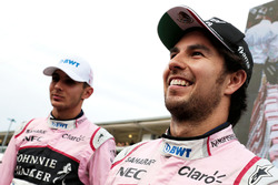 Sergio Perez, Sahara Force India, Esteban Ocon, Sahara Force India