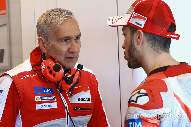 Andrea Dovizioso, Ducati Team, Davide Tardozzi, Ducati Team Team Principal