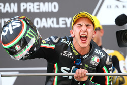 Podio: il vincitore della gara Andrea Migno, Sky Racing Team VR46